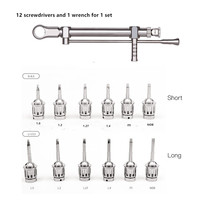 1 zestaw Dental universal restoration implant skrzynka narzędziowa wkrętak do implantów dentystycznych 4
